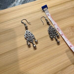 LOIS HILL 925 Sterling Silver 2 1/2” Scallop Drop Earrings